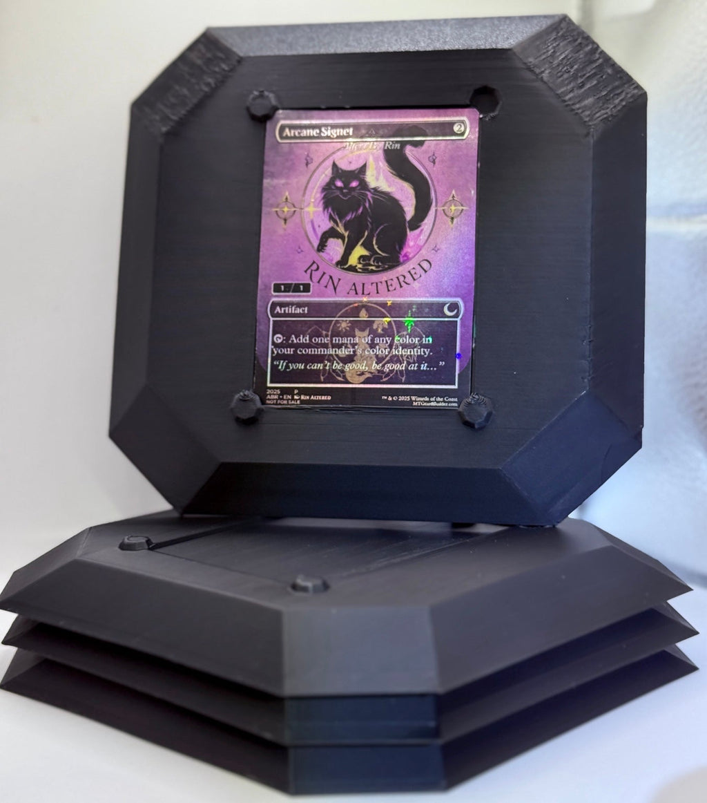 Canvas Board by Rin shown from another angle or with demonstration artwork; cards and art supplies not included