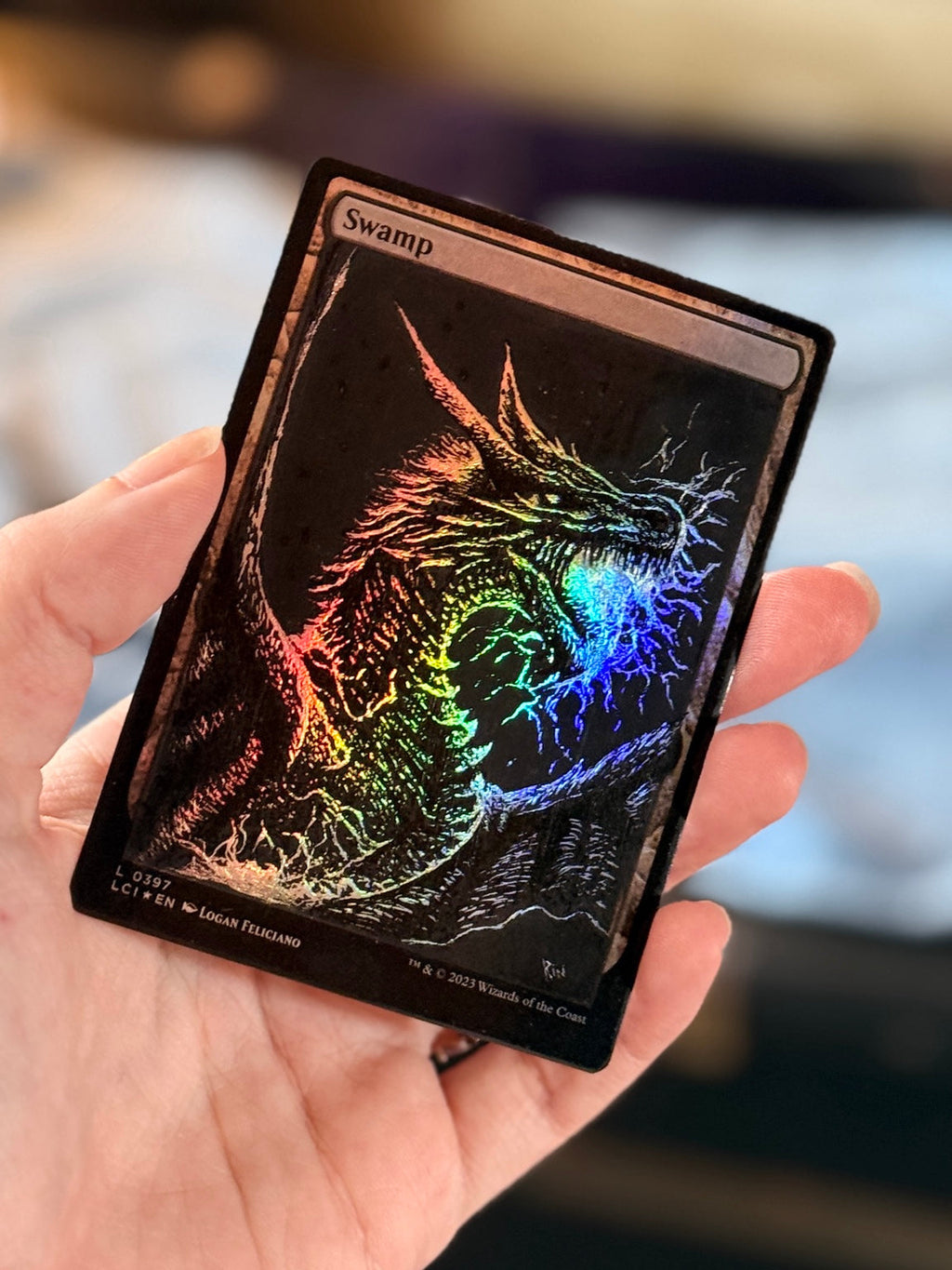 Original hand-painted dragon artwork used for this deck box; card not included